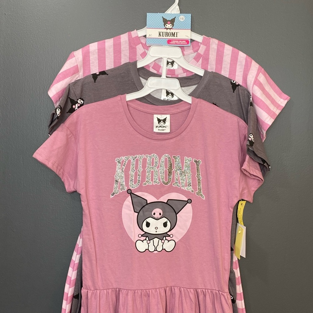 Brand New 💜KUROMI💜 Dresses 3 Pack Large